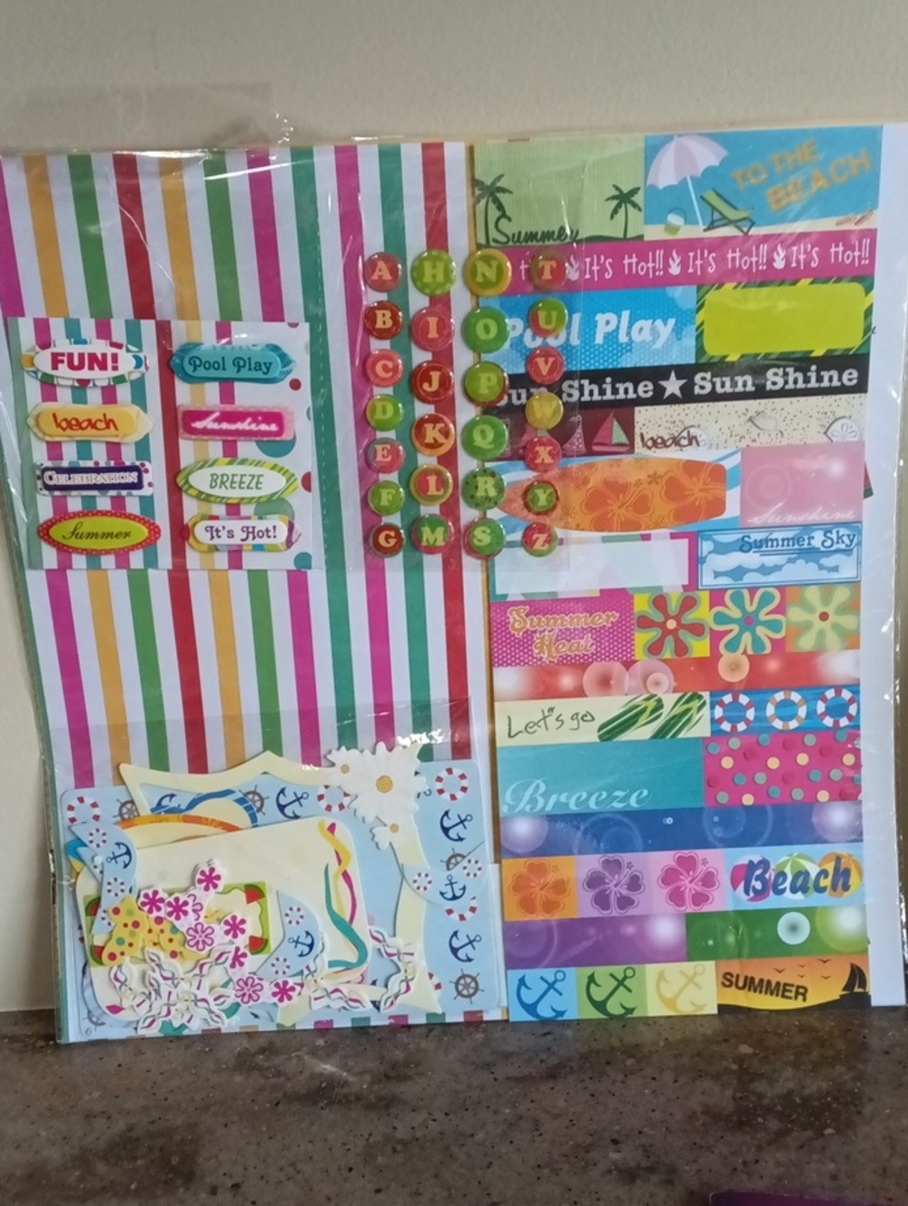 Assorted Multicolor Kid Scrapbook Paper & Sticker Bundle - Picture 4 of 11